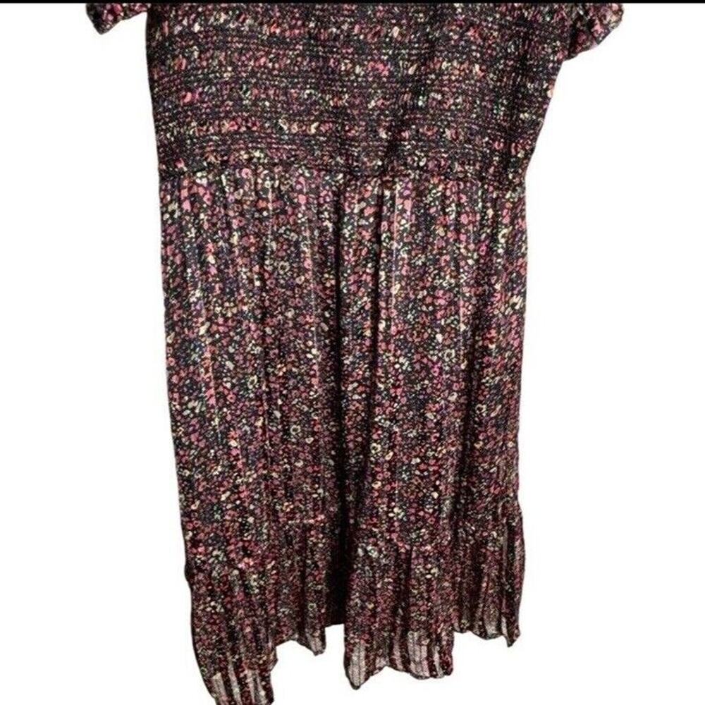 Dex Square Neck Dress Floral Midi Size XL Smocked Ruffled Party Dance NWT - Picture 5 of 11